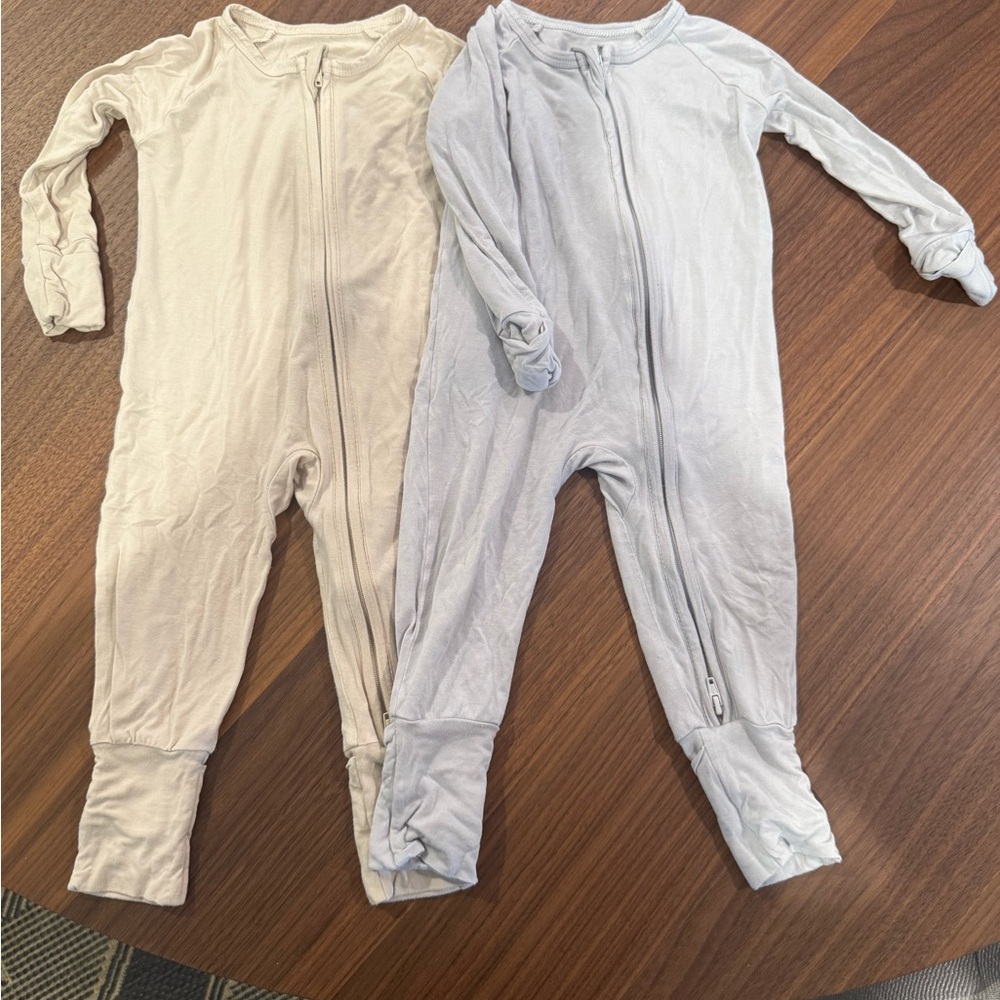 (2) Ollie’s Day One-Piece Bamboo Zip Sleepers